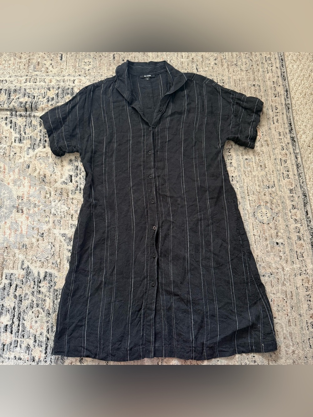 Kal Rieman Holly Kimono Dress Black Large